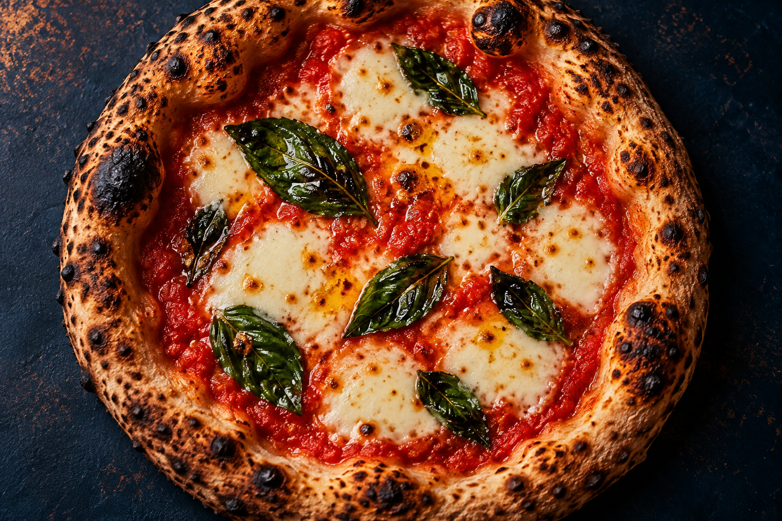 Pizza Più Sud con ingredienti regionali evidenziati