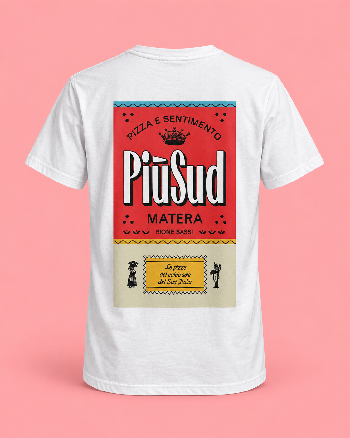 Retro della maglia Più Sud Matera della collezione merchandising